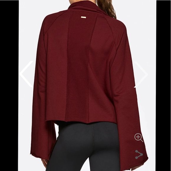 ALALA Maroon Riki Cowl Turtleneck Pullover Sweater - Picture 3 of 14